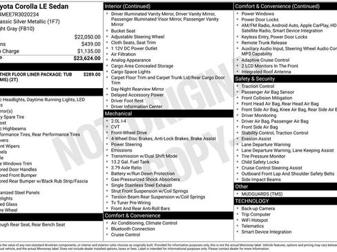 Used 2024 Toyota Corolla LE FWD image 2
