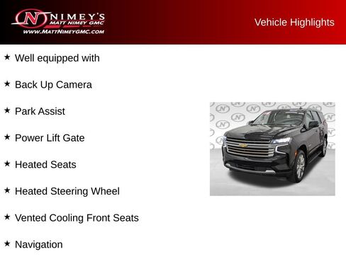 Used 2024 Chevrolet Tahoe High Country w/ Advanced Technology Package AWD/4WD image 5