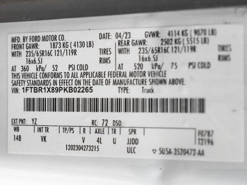 Used 2023 Ford Transit 250 148 High Roof RWD image 48