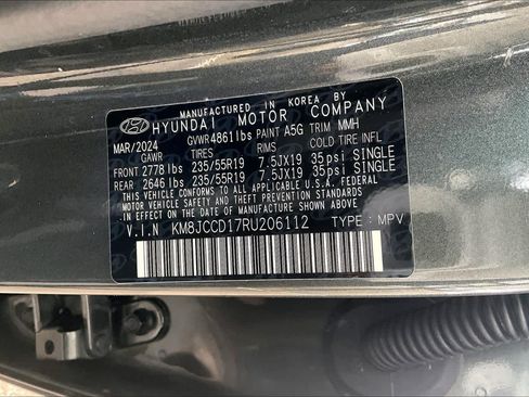 Certified 2024 Hyundai Tucson SEL AWD/4WD image 34