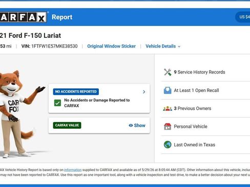 Used 2021 Ford F150 Lariat AWD/4WD image 10