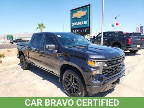Certified 2023 Chevrolet Silverado 1500 Custom w/ LPO, Dark Essentials Package AWD/4WD image 1