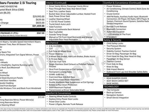 Used 2014 Subaru Forester 2.5i Touring w/ Popular Package #1 image 28