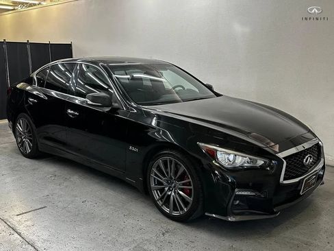 Used 2018 INFINITI Q50 Red Sport 400 w/ Sensory Package (Sport) RWD image 1