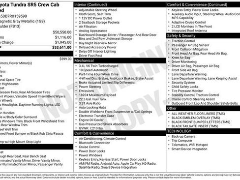 Used 2024 Toyota Tundra SR5 AWD/4WD image 3