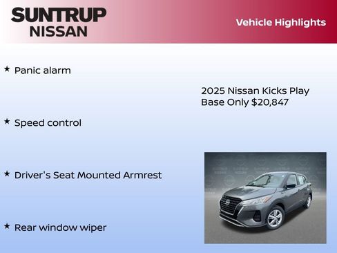 New 2025 Nissan Kicks Play S image 30
