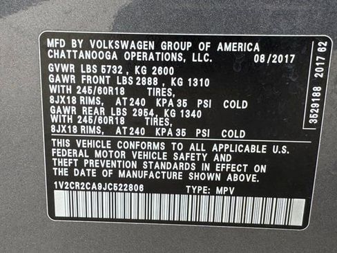 Used 2018 Volkswagen Atlas SE image 36