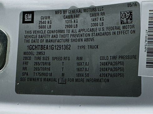 Used 2016 Chevrolet Colorado W/T w/ WT Convenience Package image 12