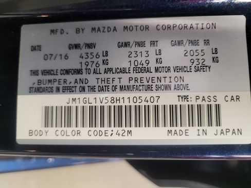 Used 2017 MAZDA MAZDA6 Touring w/ Touring Premium Package FWD image 33