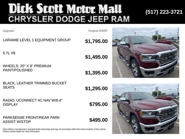 Used 2020 RAM 1500 Laramie AWD/4WD image 2