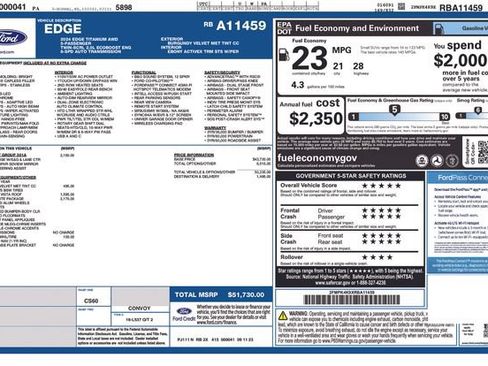 Used 2024 Ford Edge Titanium w/ Titanium Elite Package AWD/4WD image 38