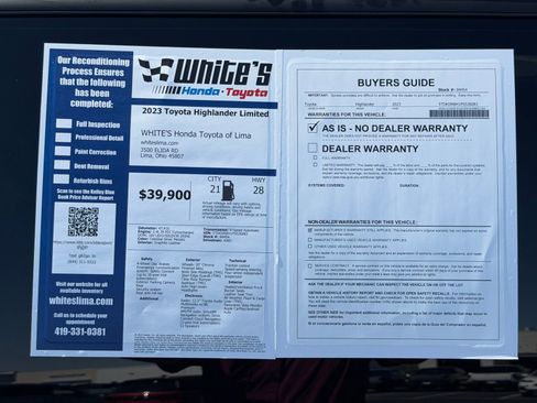 Used 2023 Toyota Highlander Limited AWD/4WD image 37