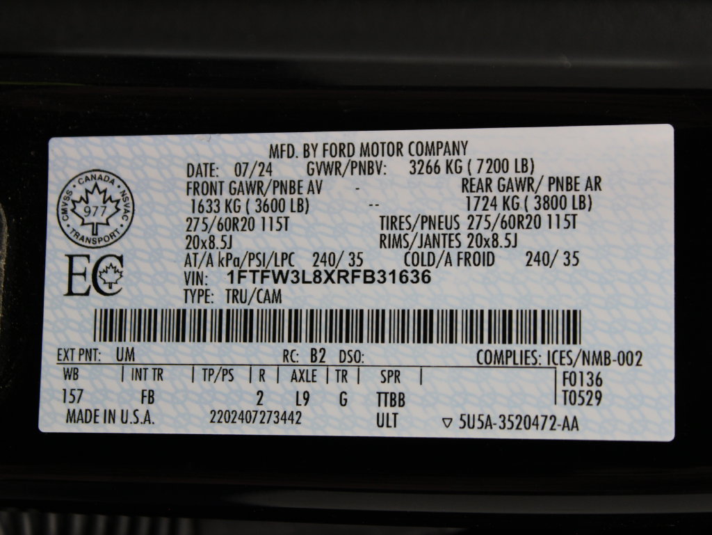 Used 2024 Ford F150 XLT w/ Equipment Group 302A MID AWD/4WD image 79