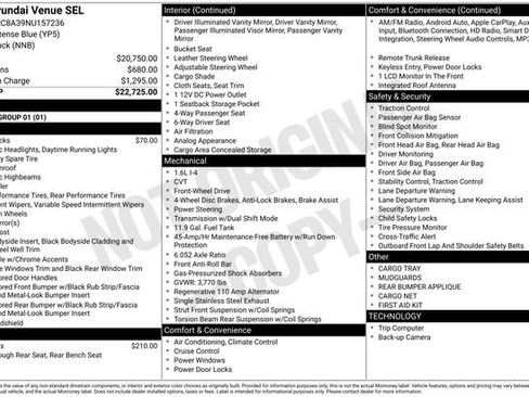 Used 2022 Hyundai Venue SEL image 15