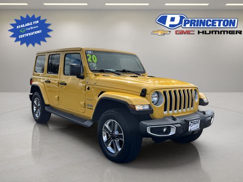 Used 2020 Jeep Wrangler Unlimited Sahara w/ Uconnect 4C Nav & Sound Group AWD/4WD image 1