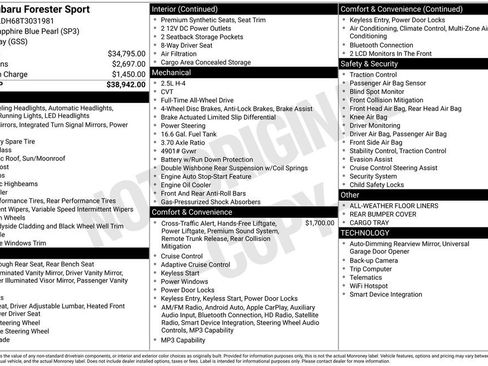 Certified 2026 Subaru Forester Sport AWD/4WD image 5
