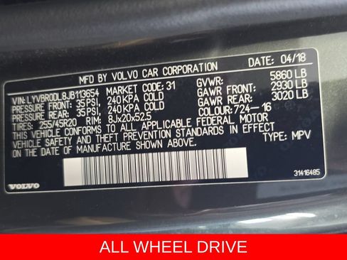 Used 2018 Volvo XC60 T8 Inscription w/ Advanced Package AWD/4WD image 34