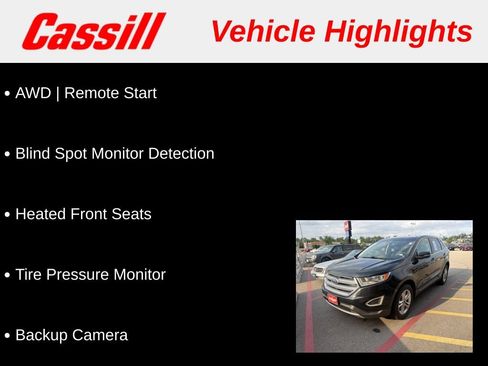 Used 2017 Ford Edge SEL w/ Equipment Group 201A AWD/4WD image 3