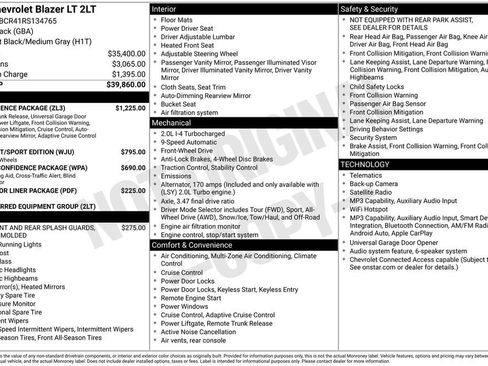 Used 2024 Chevrolet Blazer LT w/ Convenience Package FWD image 11