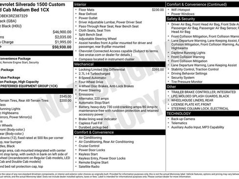 Used 2024 Chevrolet Silverado 1500 Custom AWD/4WD image 15