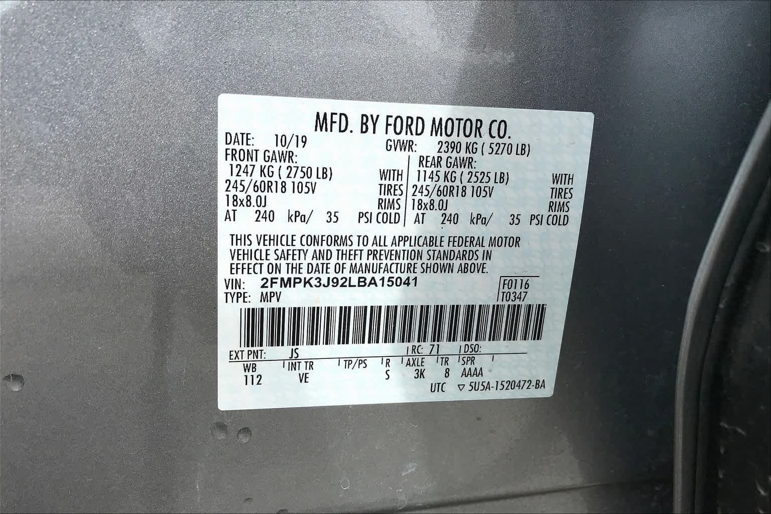 Used 2020 Ford Edge SEL FWD image 34