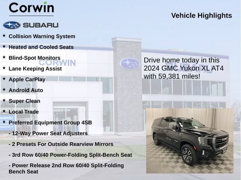 Used 2024 GMC Yukon XL AT4 w/ AT4 Premium Plus Package AWD/4WD image 6