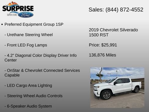 Used 2019 Chevrolet Silverado 1500 RST w/ True North Edition AWD/4WD image 14
