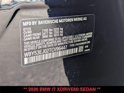 New 2026 BMW i7 xDrive60 image 21