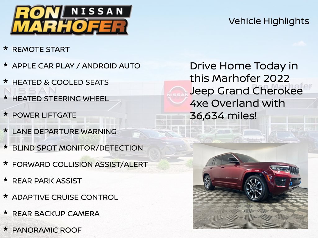 Used 2022 Jeep Grand Cherokee Overland w/ Advanced Protech Group III AWD/4WD image 15
