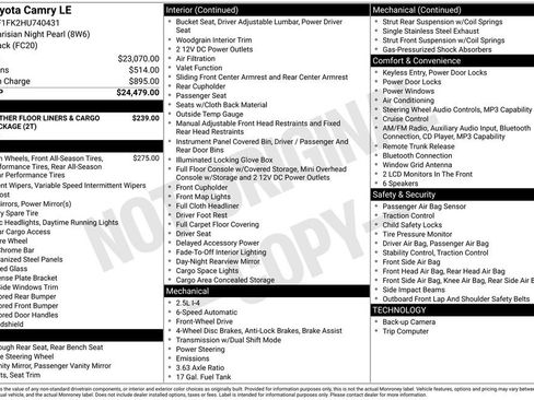 Used 2017 Toyota Camry LE image 4