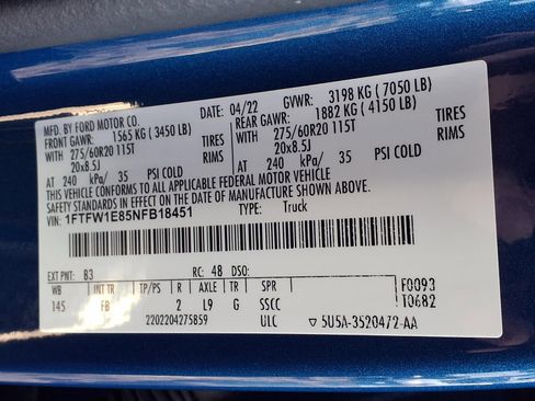 Used 2022 Ford F150 XLT w/ Equipment Group 302A High image 25