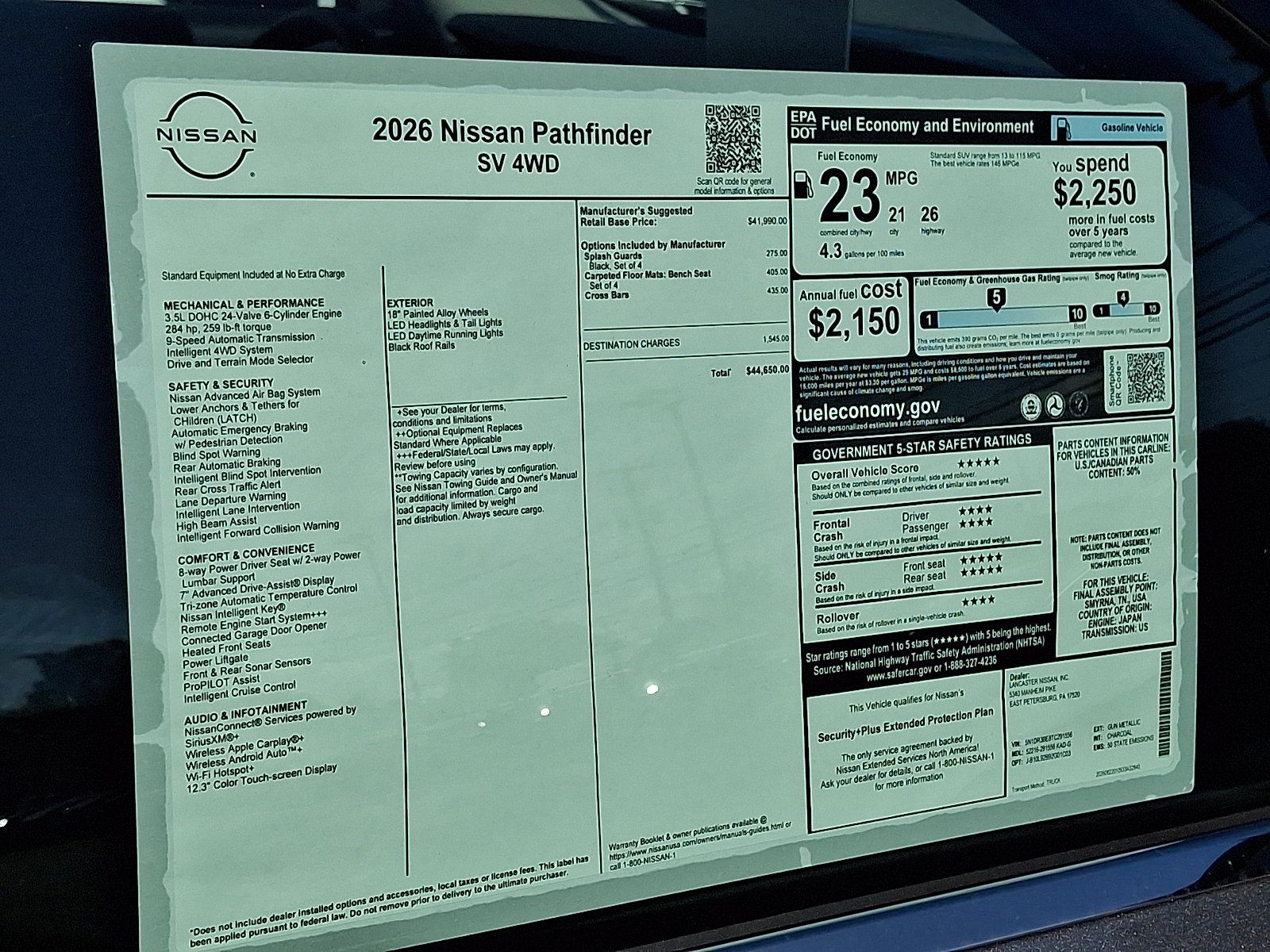 New 2026 Nissan Pathfinder SV AWD/4WD image 6