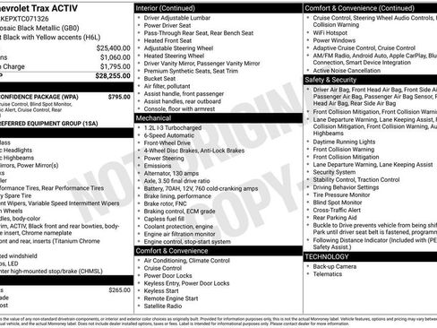 New 2026 Chevrolet Trax ACTIV w/ Driver Confidence Package image 10