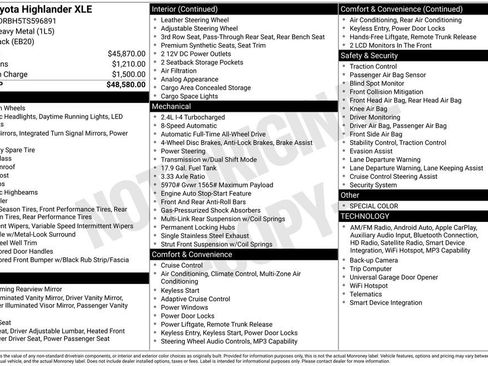 Used 2026 Toyota Highlander XLE image 2