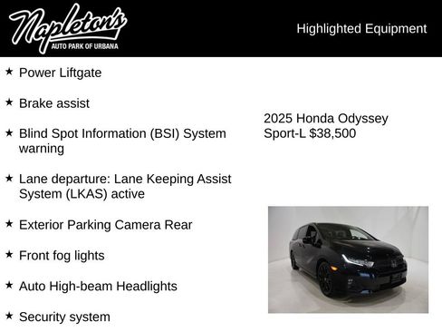 Used 2025 Honda Odyssey Sport-L image 16