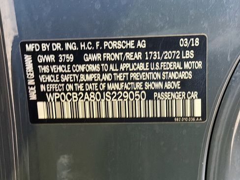 Certified 2018 Porsche 718 Boxster GTS RWD image 40