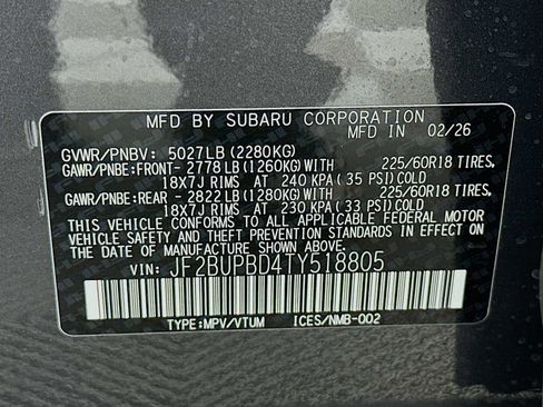 New 2026 Subaru Outback Premium image 31