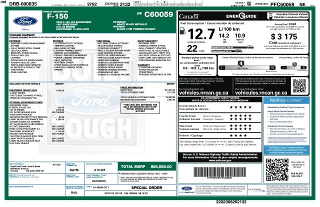 Used 2023 Ford F150 Lariat w/ Equipment Group 502A High AWD/4WD image 2