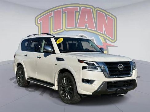 Certified 2022 Nissan Armada Platinum w/ Captain's Chairs Package image 1