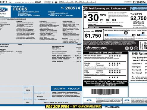 Used 2014 Ford Focus Titanium FWD image 38
