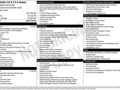 New 2026 MAZDA CX-5 Select AWD/4WD image 22