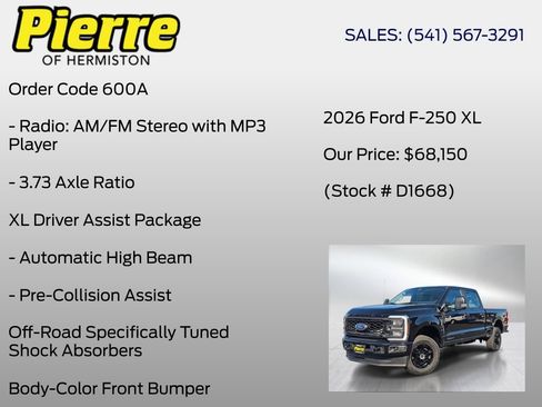 New 2026 Ford F250 XL w/ STX Appearance Package AWD/4WD image 18