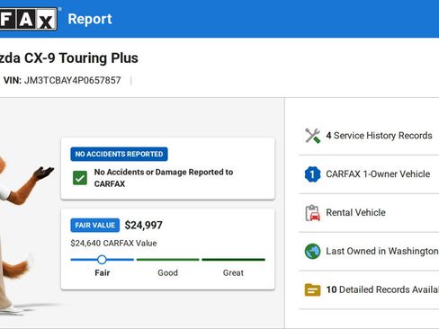 Used 2023 MAZDA CX-9 Touring Plus AWD/4WD image 4