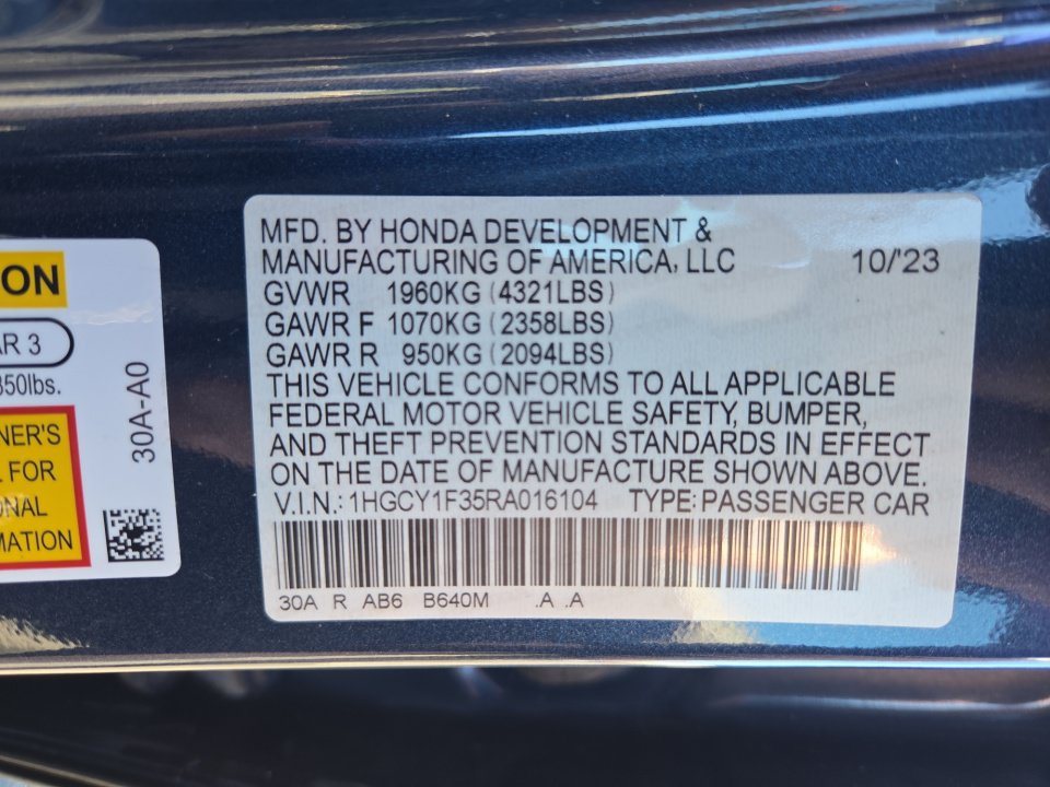 Used 2024 Honda Accord EX image 35