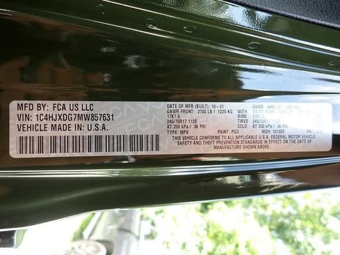 Used 2021 Jeep Wrangler Unlimited Sport AWD/4WD image 13