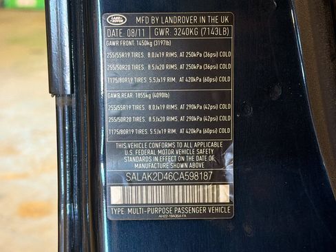 Used 2012 Land Rover LR4 HSE LUX image 12