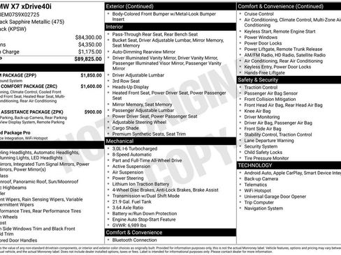 Used 2025 BMW X7 xDrive40i w/ Premium Package image 44