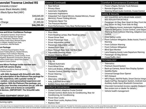 Used 2024 Chevrolet Traverse RS FWD image 6