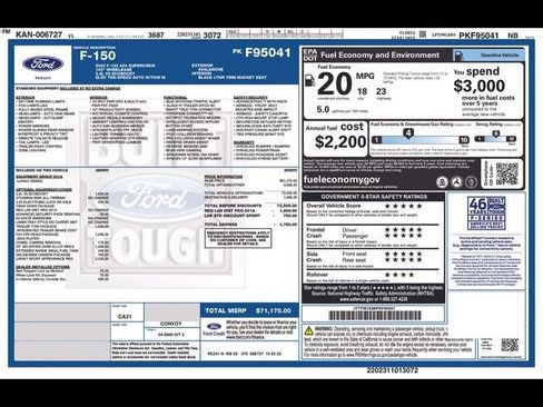 Used 2023 Ford F150 Lariat AWD/4WD image 8