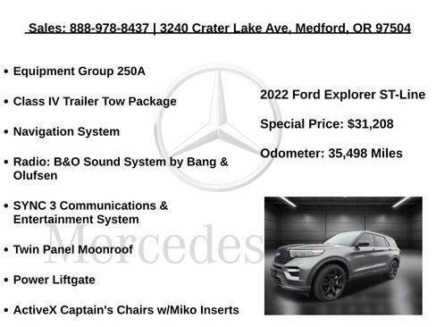 Used 2022 Ford Explorer ST-Line w/ Class IV Trailer Tow Package image 5